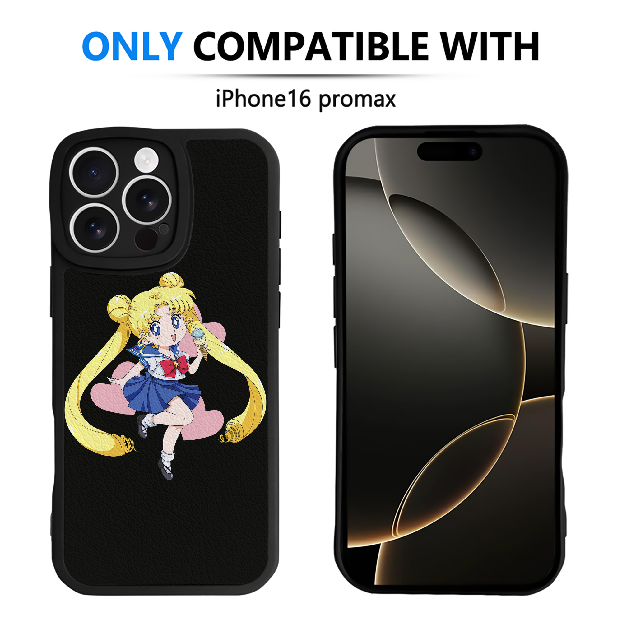 （画像用） 美少女戦士セーラームーン 愛野 美奈子 あいの みなこ Sailor Moon Aino Minako 【iPhone 16シリーズ対応】シリコンスマホケース（レザー調） 材質：シリコン